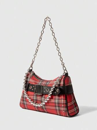 Grunge Punk New College Girl Shoulder Bag, Women Handbag, Motorcycle Bag, Sweet Cool Lady Rivet Fashion Bag Valentines